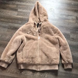Fuzzy teddy jacket
